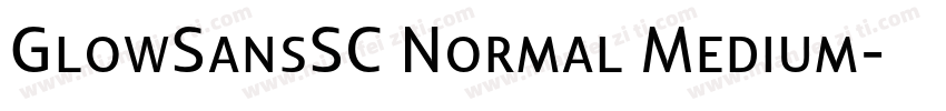 GlowSansSC Normal Medium字体转换
